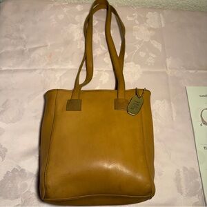 Nine West Camel Leather Tote